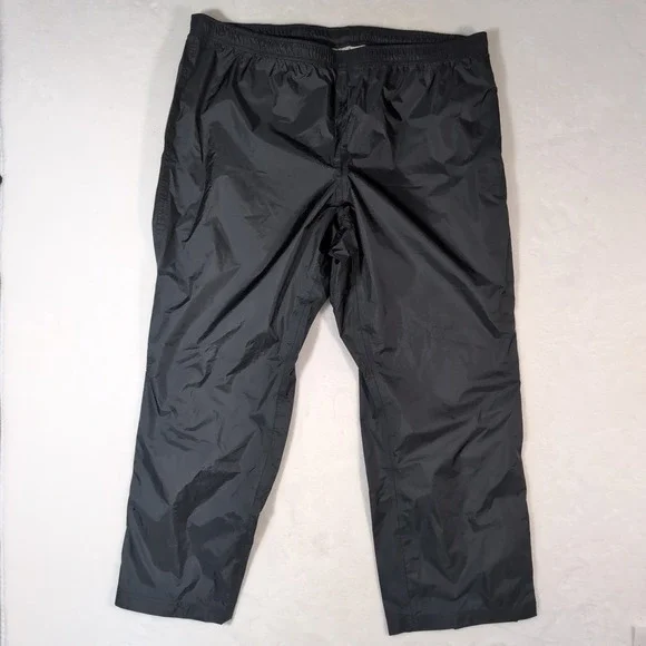 LL Bean TEK 2.5 Rain Pants Womens 2X Reg Black Ripstop Waterproof Hiking 268242 - Picture 2 of 11